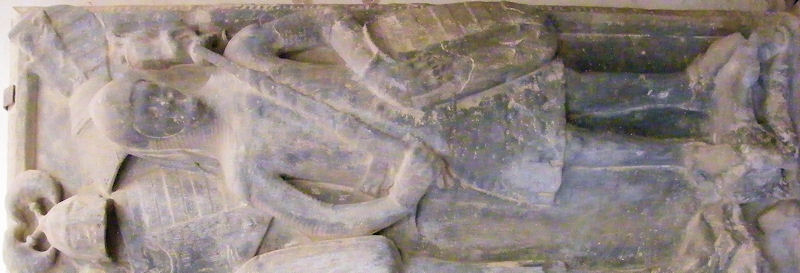 Germany Nienburg - St Marien and St Cyprian Bernhard III von Anhalt 1348 and wife